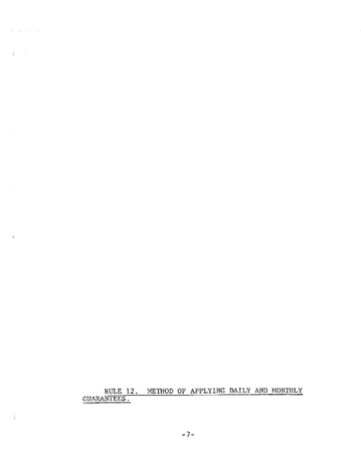 Rule 12: Method of Applying Daily and Monthly Guarantees