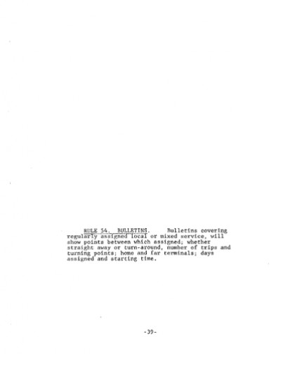 Rule 54: Bulletins