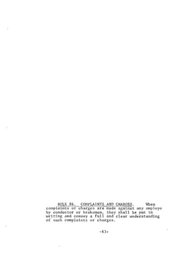 Rule 86: Complaints and Charges
